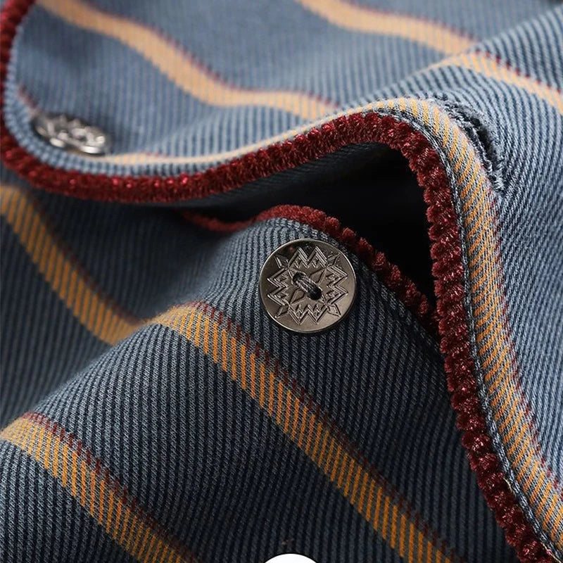 Pijama camisero de hombre de poliéster con pantalón largo