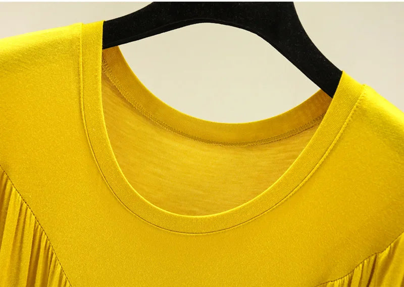 Camisón de mujer de modal liso con manga corta