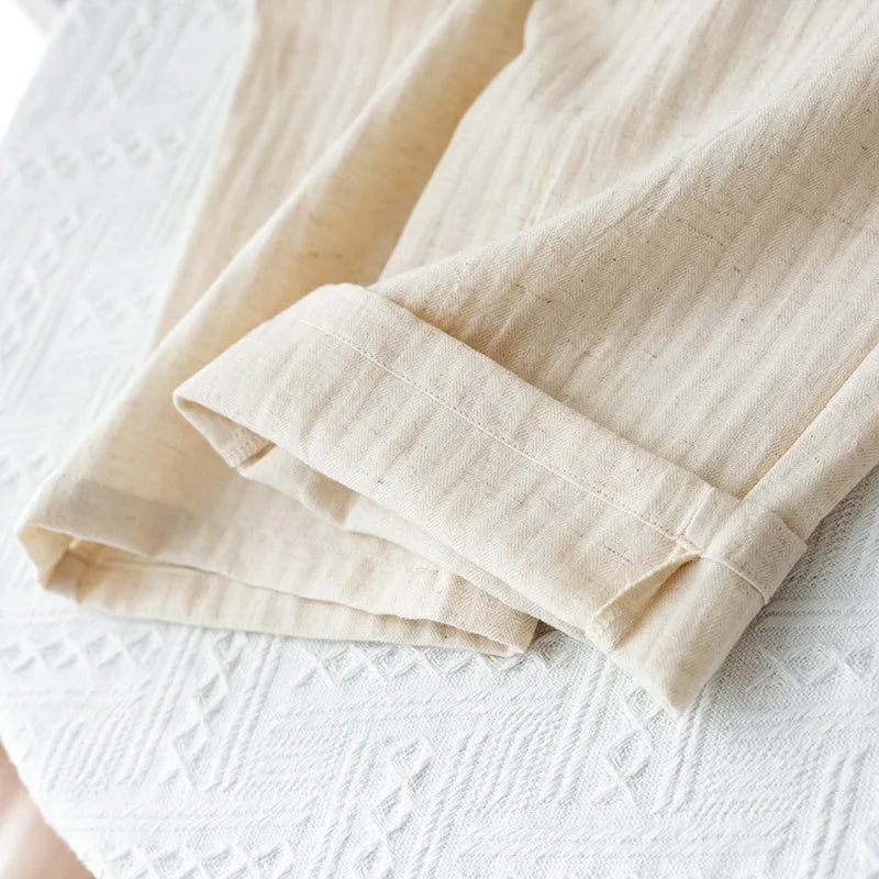 Pijama camisero de hombre de algodón con manga larga